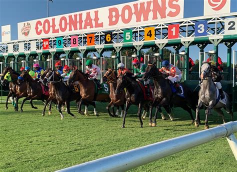 5F inner turf course, and a 9F outer turf course. . Colonial downs entries